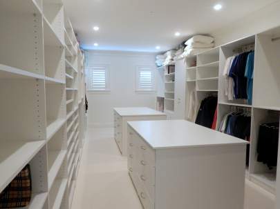 Custom Closet-floor mount adjustable